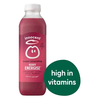 Berry Energise Super Smoothie, Strawberry & Cherry with Vitamins