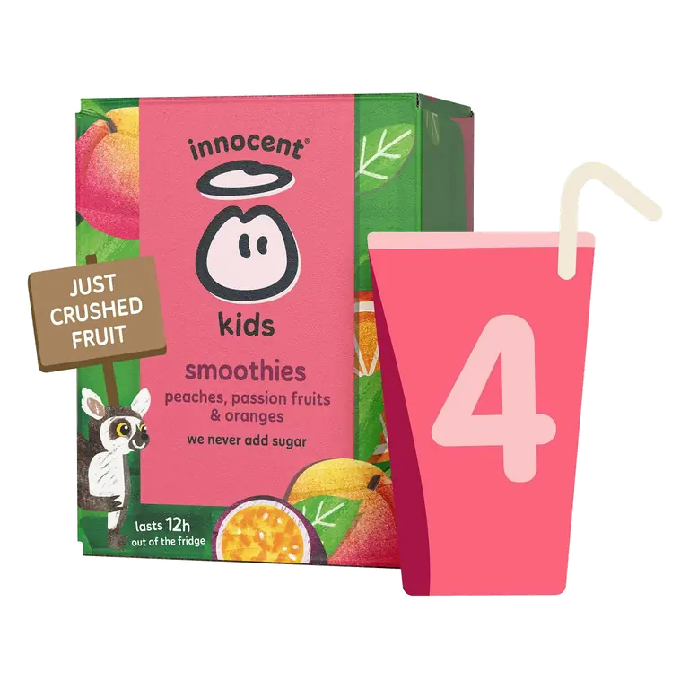 Kids Peaches, Passion Fruits & Oranges Smoothies 4 x 150ml
