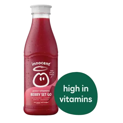Plus Berry Set Go Raspberry & Cherry High Vitamin Fruit Juice Large