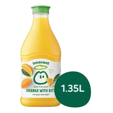 Pure Orange Fruit Juice with Bits Large
