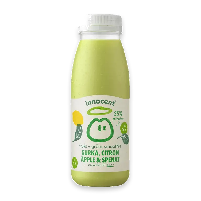 Smoothie Gurka Citron Äpple Spenat 250ml