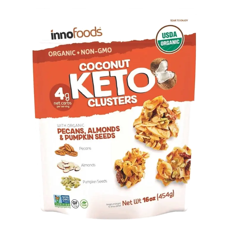 Coconut Keto Clusters with Organic Pecans, Almonds & Pumpkin Seeds