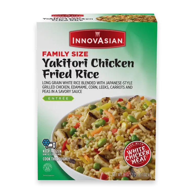 InnovAsian Yakitori Chicken Fried Rice Family Frozen Meal