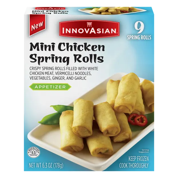 Mini Chicken Spring Rolls - 9 ct Frozen