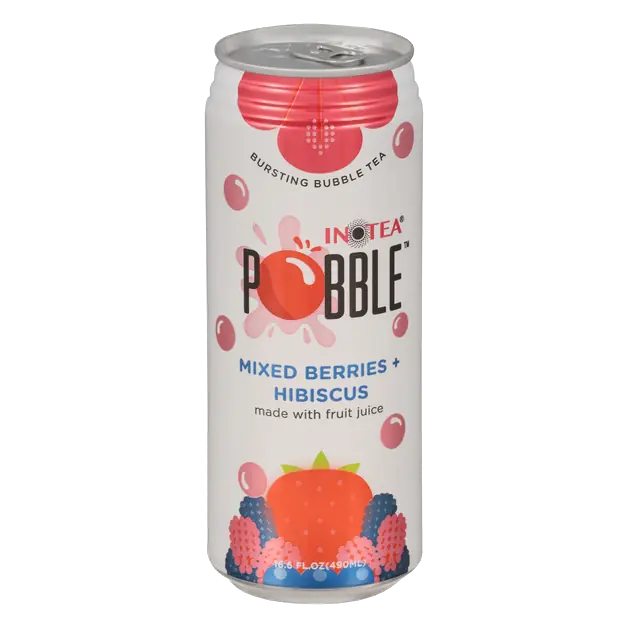Pobble Mixed Berries + Hibiscus Bubble Tea