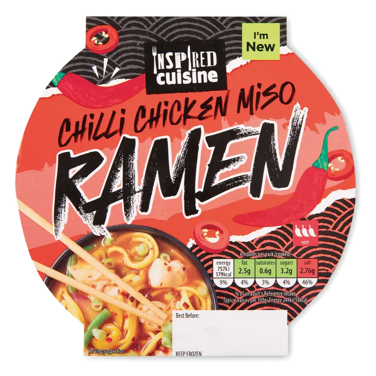 Chilli Chicken Miso Ramen Bowl