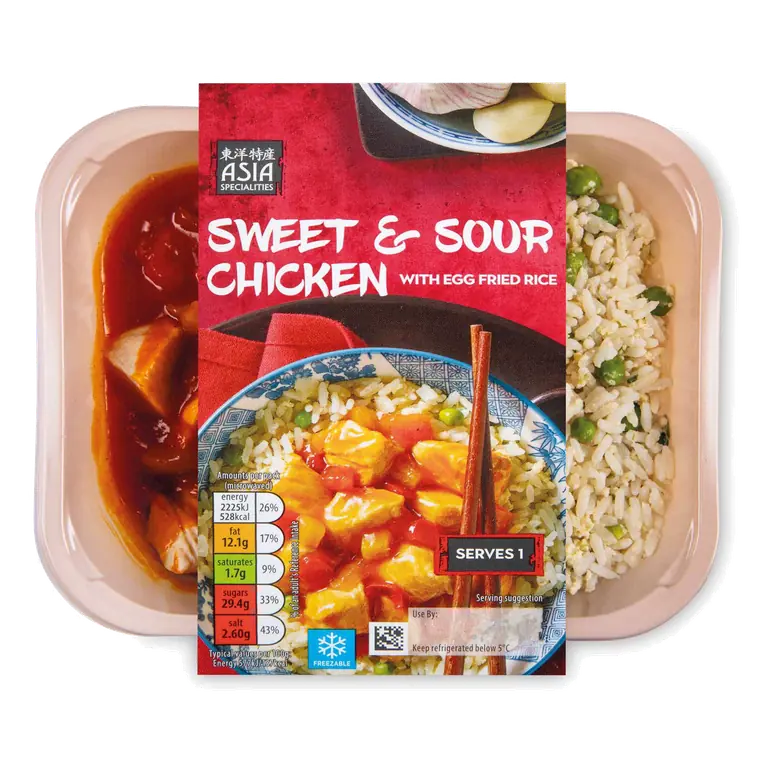 Sweet & Sour Chicken with Egg Fried Rice