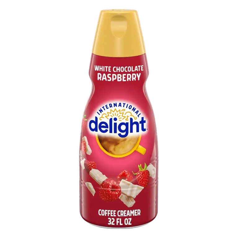 International Delight White Chocolate Raspberry Coffee Creamer, 32oz: Gluten-Free, Lactose-Free