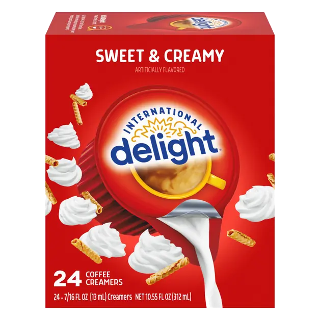 Sweet & Creamy Flavored Coffee Creamer - 24 ct