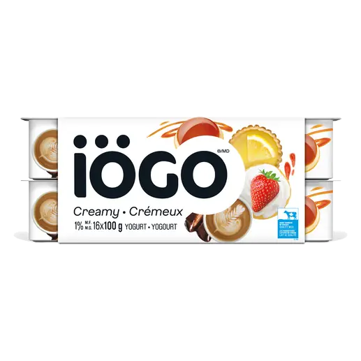 1% Yogurt Cups Creamy Assorted Dessert 16 x 100 g