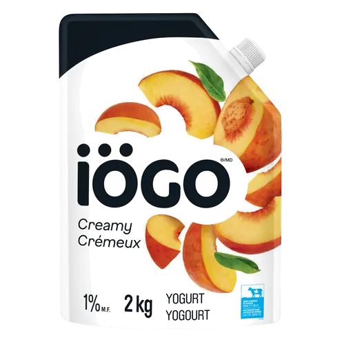 1% Yogurt Pouch Creamy Peach 2 kg