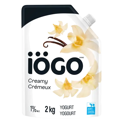 1% Yogurt Pouch Creamy Vanilla 2 kg