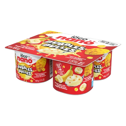 Bubbles 1.5% Yogurt Banana Mango 4 x 100 g