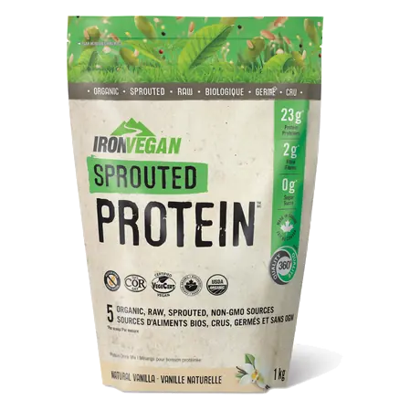 Organic Sprouted Protein Drink Mix French Vanilla 1 kg