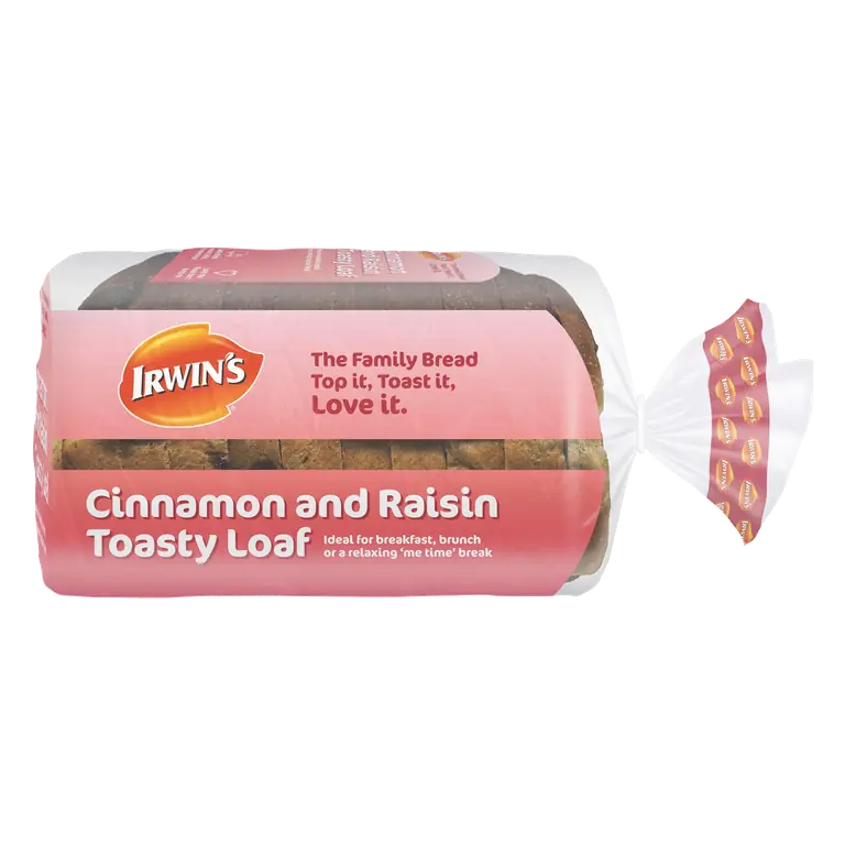 Irwin's Cinnamon and Raisin Toasty Loaf 400g