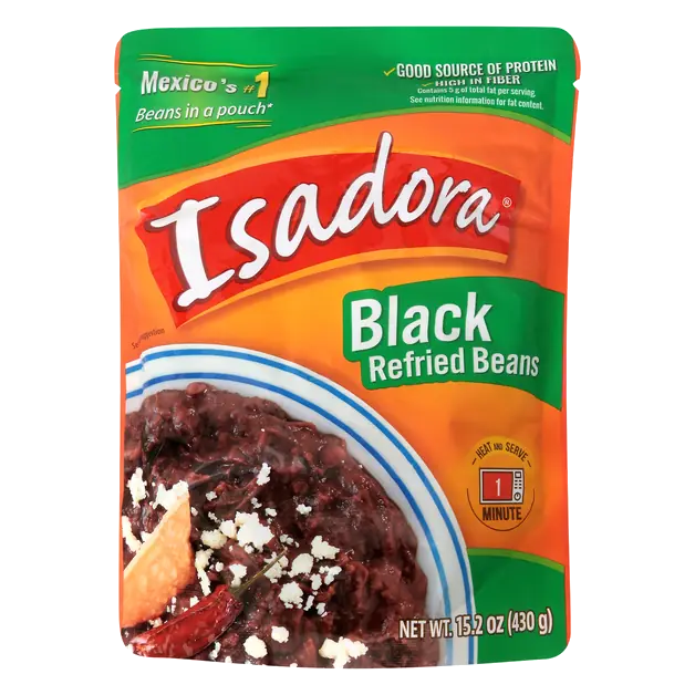 Heat & Serve Black Refried Beans
