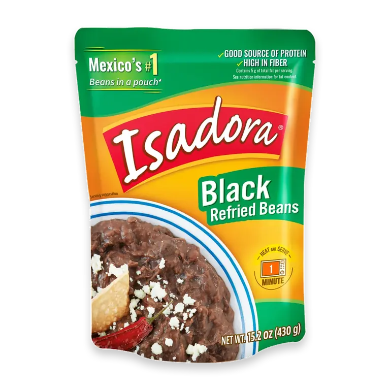 Refried Black Beans 15.2 oz 8 pc