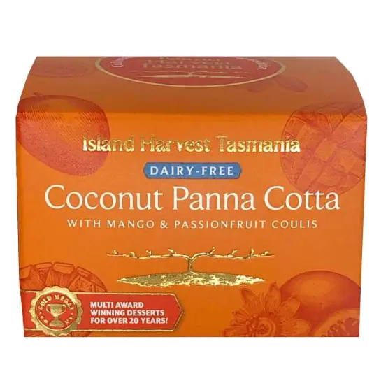 Panna Cotta Coconut Mango Passionfruit Coulis