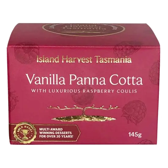 Panna Cotta With Raspberry Coulis