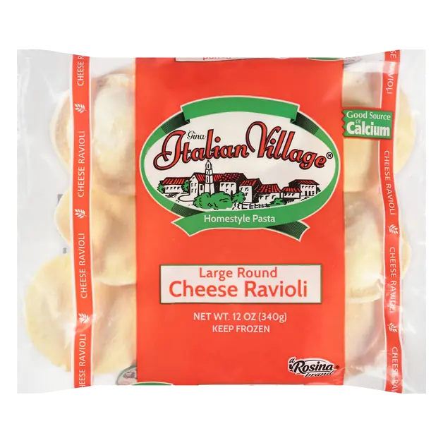 Large Round Cheese Ravioli Pasta Frozen