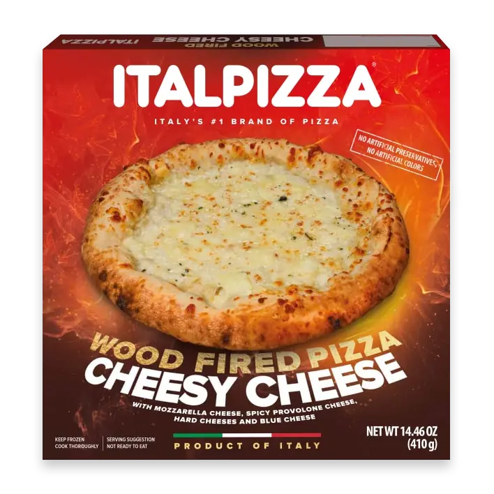 Wood Fired Cheesy Cheese Frozen Pizza