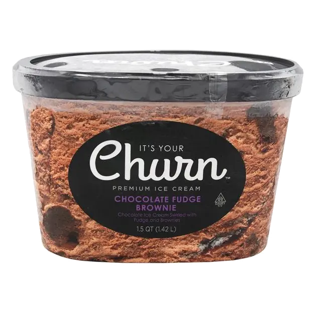 It's Your Churn Premium Chocolate Fudge Brownie Ice Cream 1.5 qt