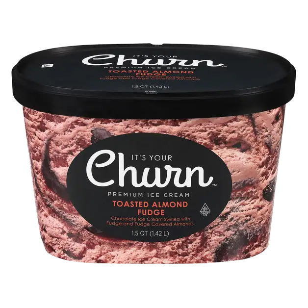 It's Your Churn Premium Ice Cream Toasted Almond Fudge