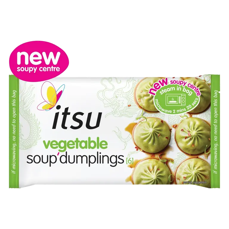 6 vegetable soup dumplings 168g