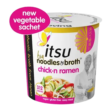 BIG chickn ramen instant noodles & broth pot