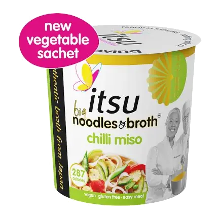 BIG chilli miso instant noodles & broth pot