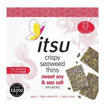 Crispy Seaweed Thins Sweet Soy & Sea Salt