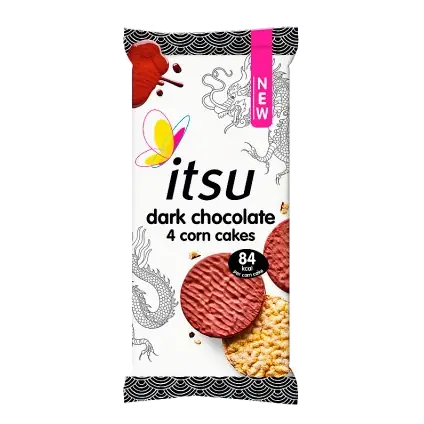 Dark Chocolate 4 Corn Cakes