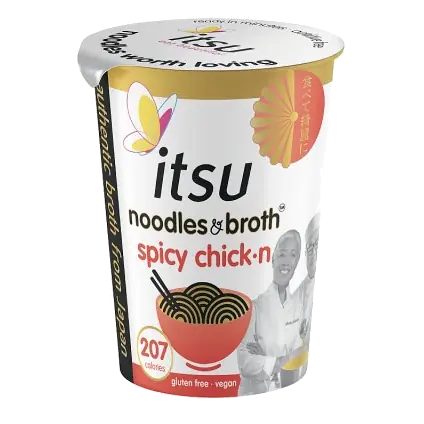 spicy chickn instant noodles & broth pot