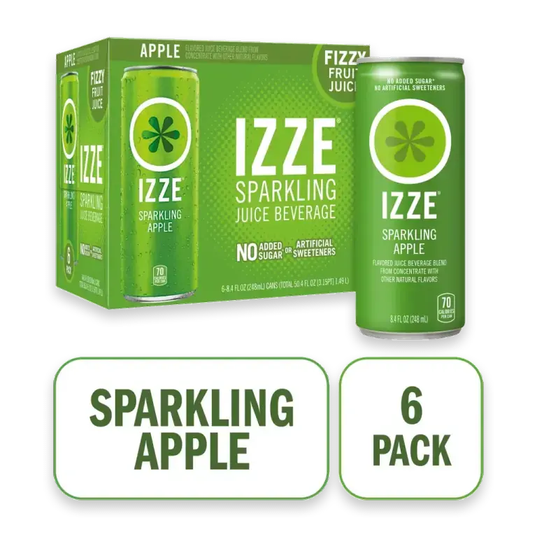 No Sugar Added Apple Sparkling Juice Beverage Blend