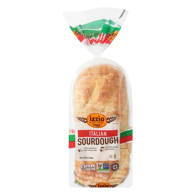 Artisan Bakery Italian Sourdough Bread Loaf Sliced