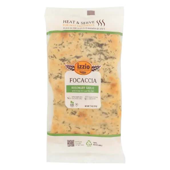 Rosemary Garlic with Olive Oil and Sea Salt Focaccia