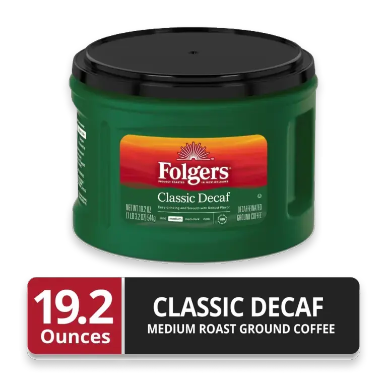 Folgers Classic Decaf Ground Coffee, Medium Roast