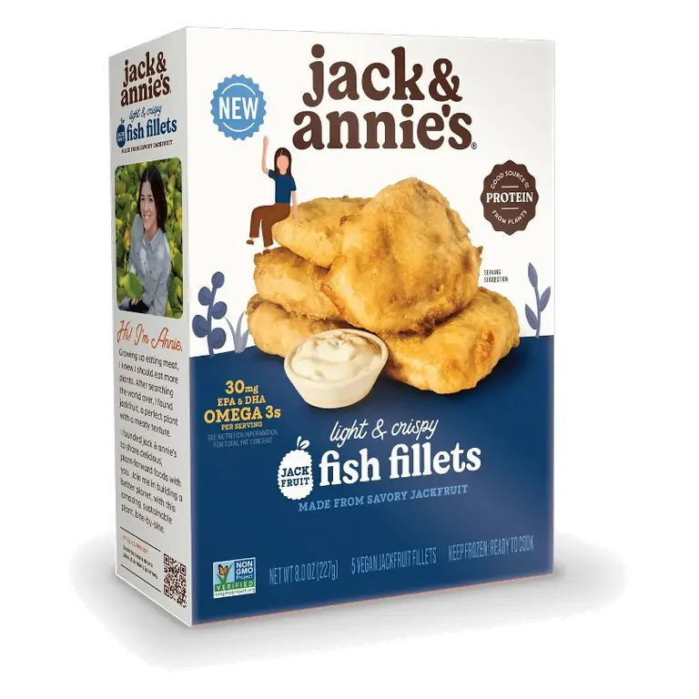 Jack and Annie's Light & Crispy Jack Fish Fillets, 8oz
