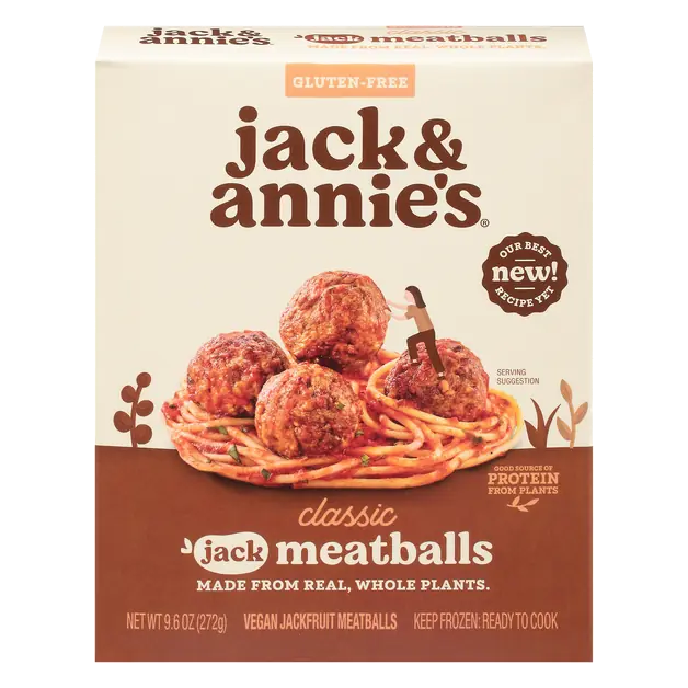 Gluten Free Vegan Classic Jackfruit Meatballs Frozen