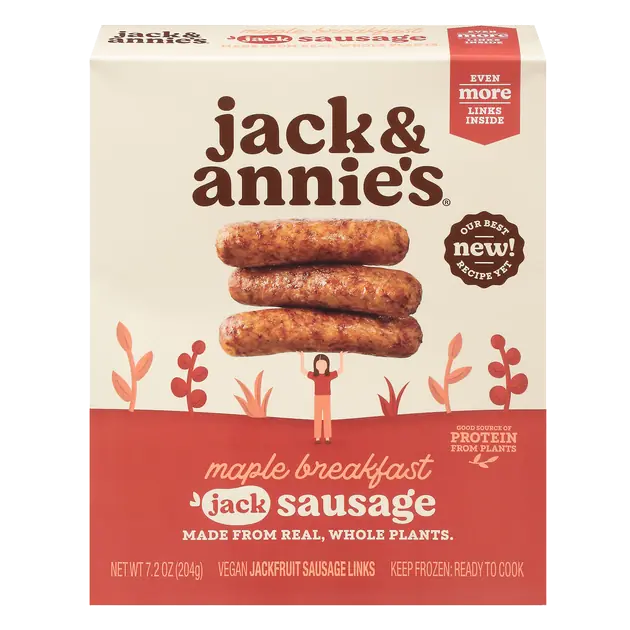 Maple Breakfast Vegan Jackfruit Sausage Links