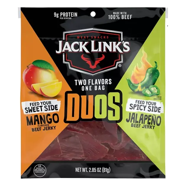 Duos Mango Flavored/Jalapeno Beef Jerky
