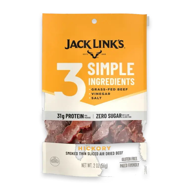 JL3 Hickory Beef Air Dried Steak Strips Jerky