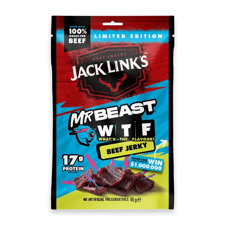 Mr Beast Beef Jerky Blue What's The Flavour