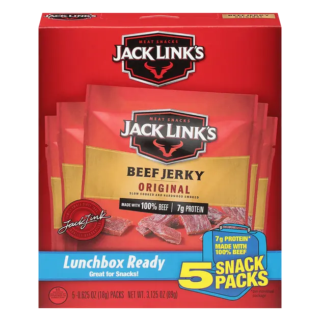 Original 7g Protein Beef Jerky Snack Pack - 5 ct