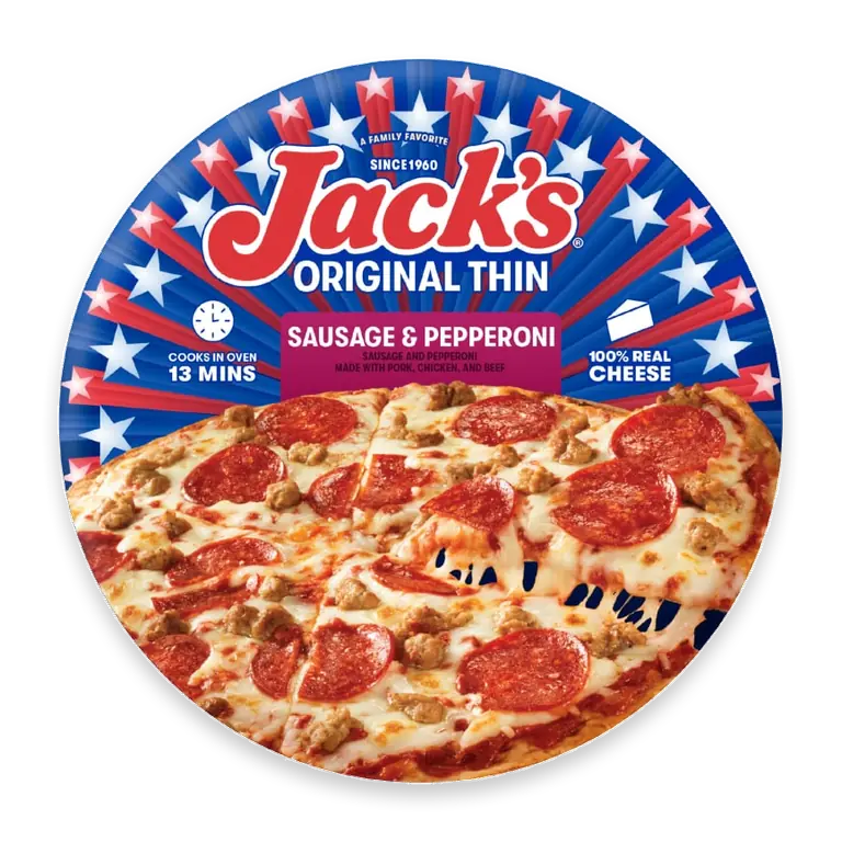 Original Thin Crust Sausage and Pepperoni Frozen Pizza