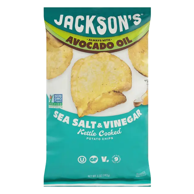Avocado Oil Kettle Cooked Sea Salt & Vinegar Potato Chips