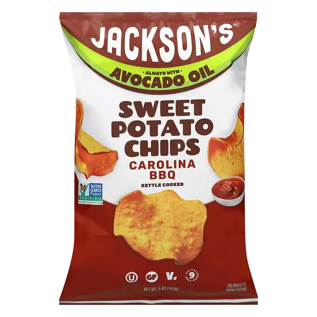 Carolina BBQ Avocado Oil Kettle Cooked Sweet Potato Chips
