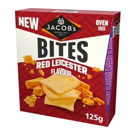 Bites Red Leicester Flavour Crackers