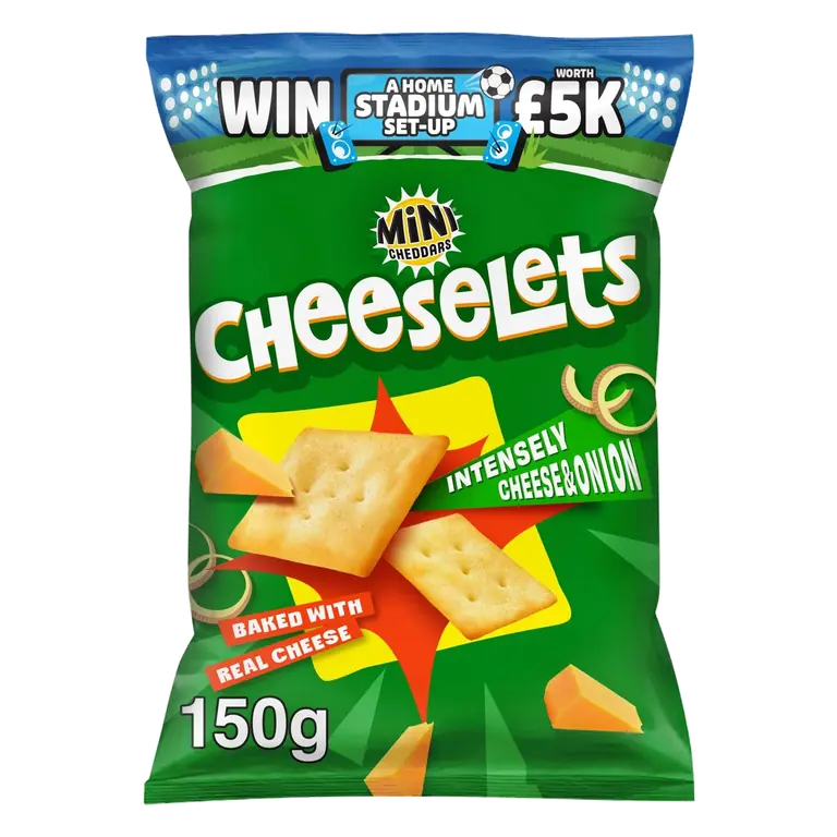 Cheeselets Cheese & Onion Baked Snacks