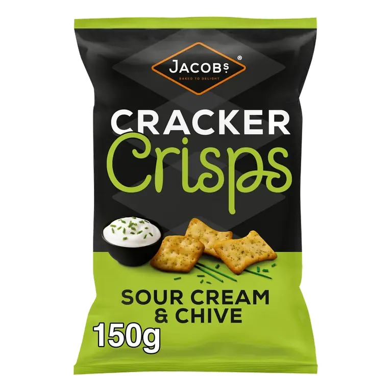 Cracker Crisps Sour Cream & Chive 150g